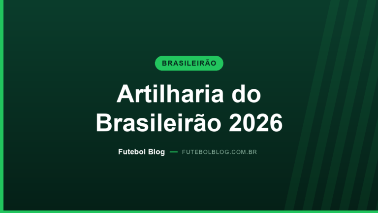 Capa do Futebol Blog: artilharia do Brasileirão 2026