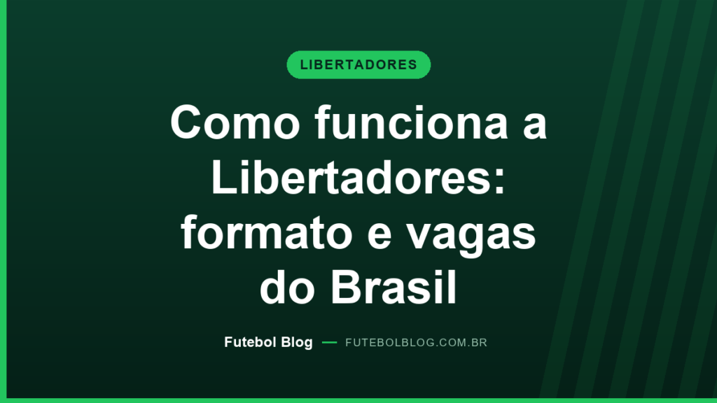 Capa do Futebol Blog: como funciona a Libertadores