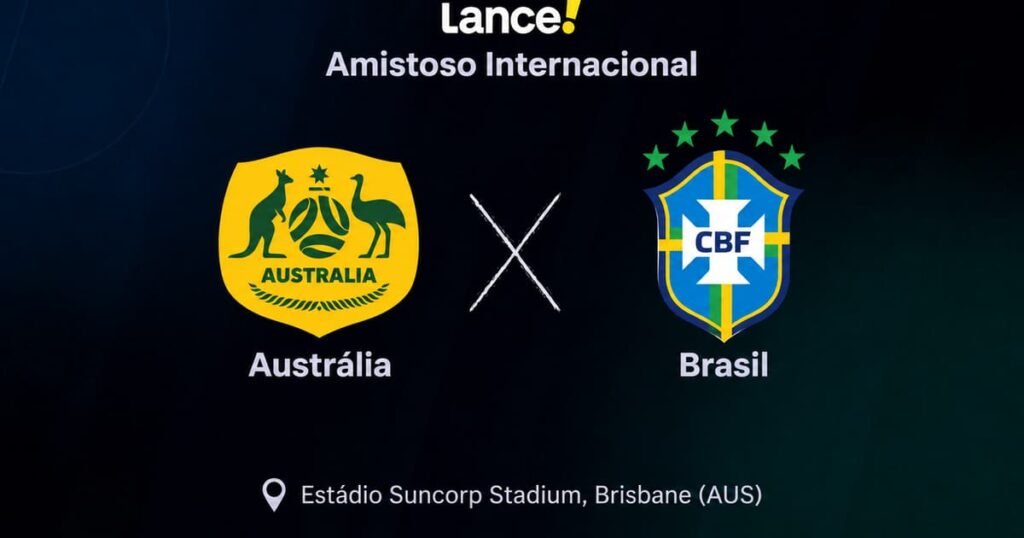 Jogos de hoje 29/09: arte do amistoso Austrália x Brasil, destaque da agenda de futebol