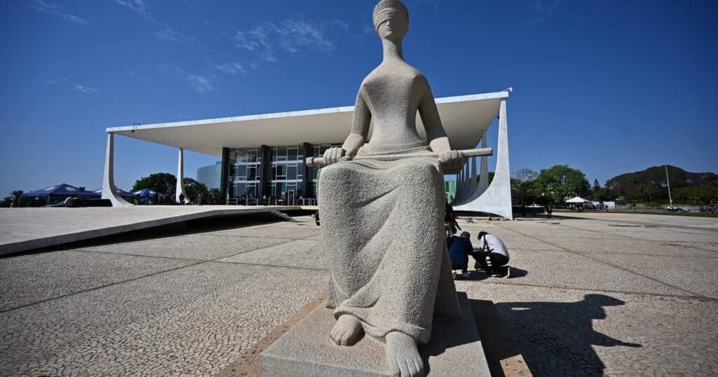 Fachada da sede do STF em Brasília, onde foi parar a proibição das bets no futebol
