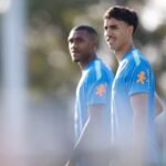 Zagueiro Vitor Reis em treino da Seleção Brasileira em Brisbane antes do amistoso contra a Austrália