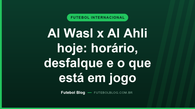 Capa Al Wasl x Al Ahli hoje pela Liga dos Campeões da Ásia Elite no Estádio Zabeel em Dubai