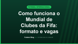 Capa do Futebol Blog: como funciona o Mundial de Clubes da Fifa, com formato de 32 clubes e vagas por continente