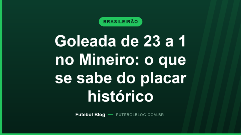 Capa sobre a goleada de 23 a 1 do Novo Esporte sobre o Santarritense no Mineiro
