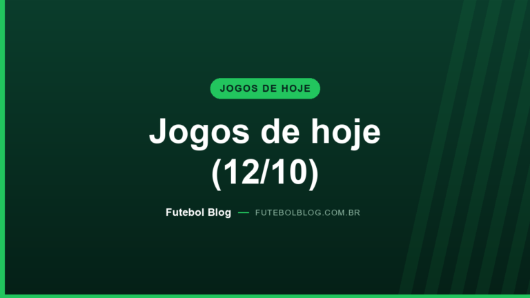 Jogos de hoje (12/10): horários e onde assistir